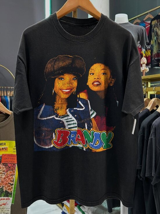 George P Other - 90s Brandy - Sittin Up In My Room Rare Black Rap Tee